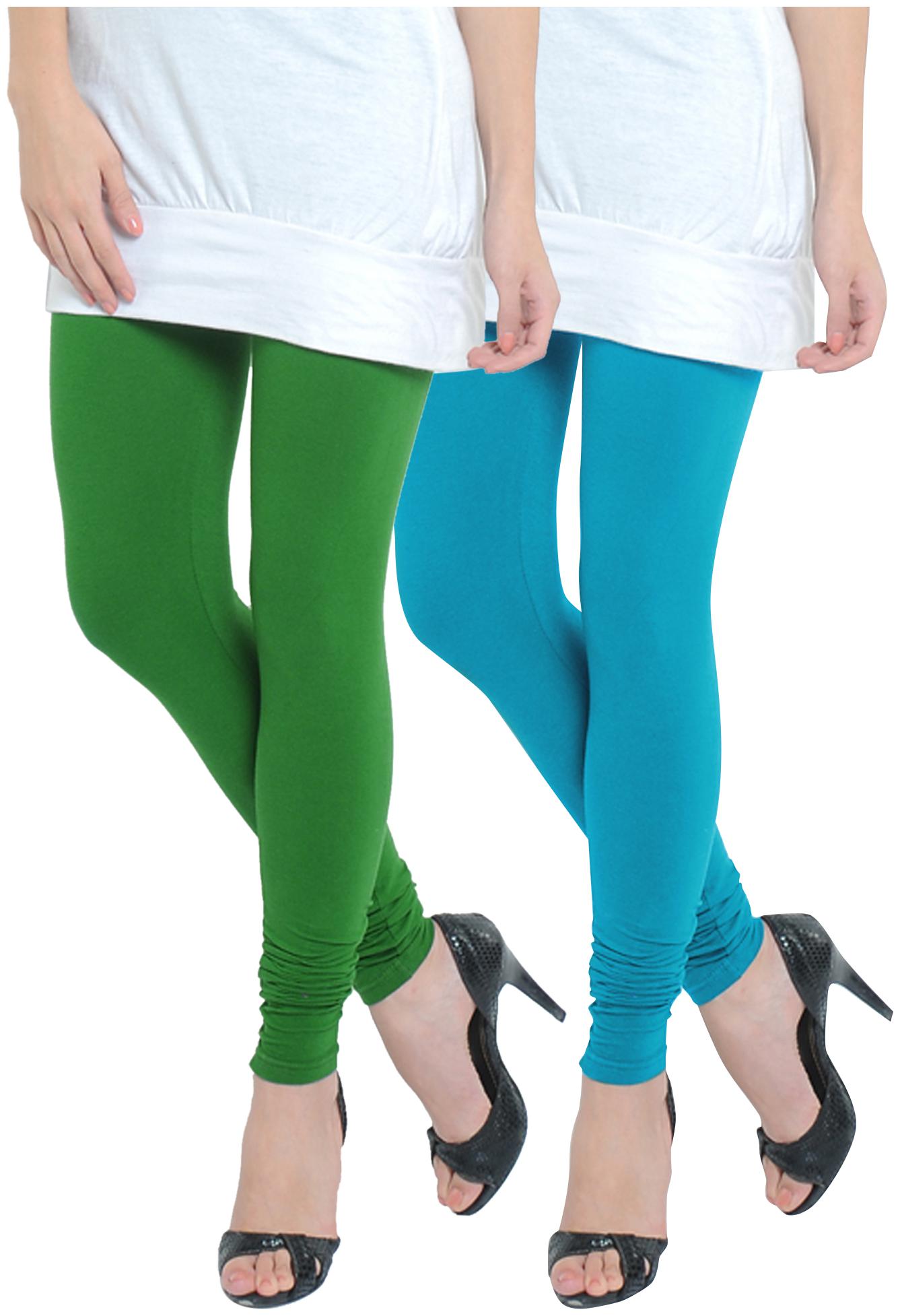 

Ivy Blue Cotton Churidar - Multi