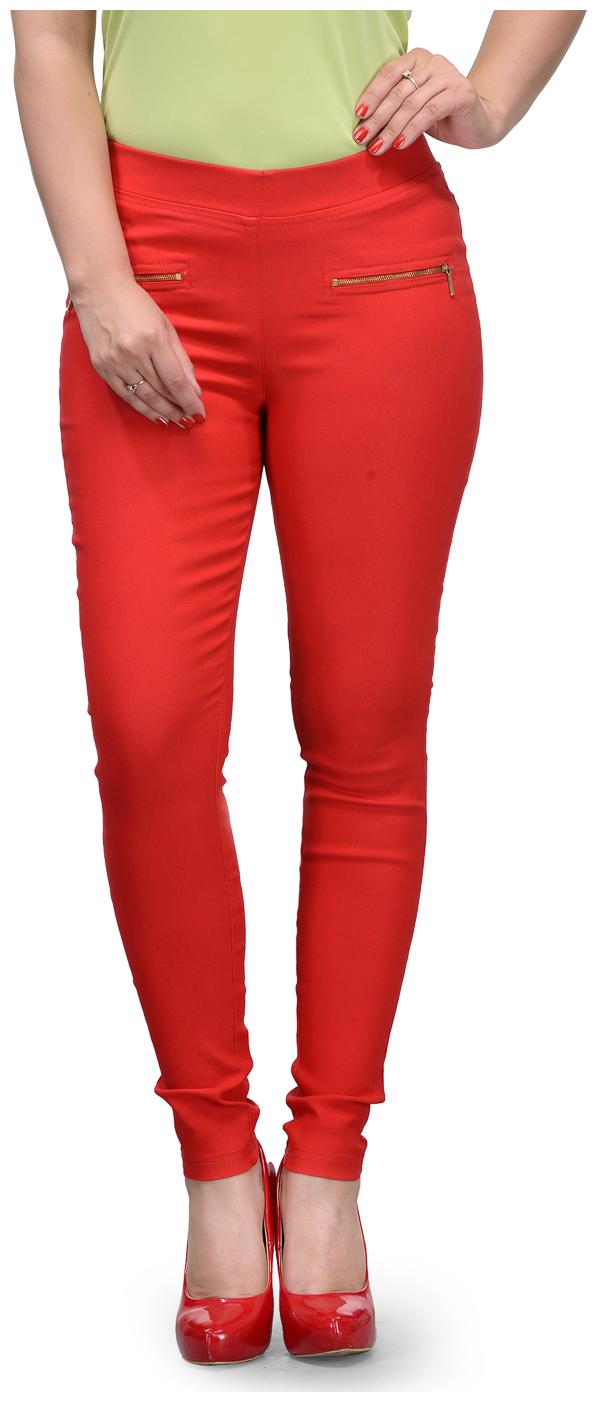 

Ivy Blue Women Red Slim fit Jegging