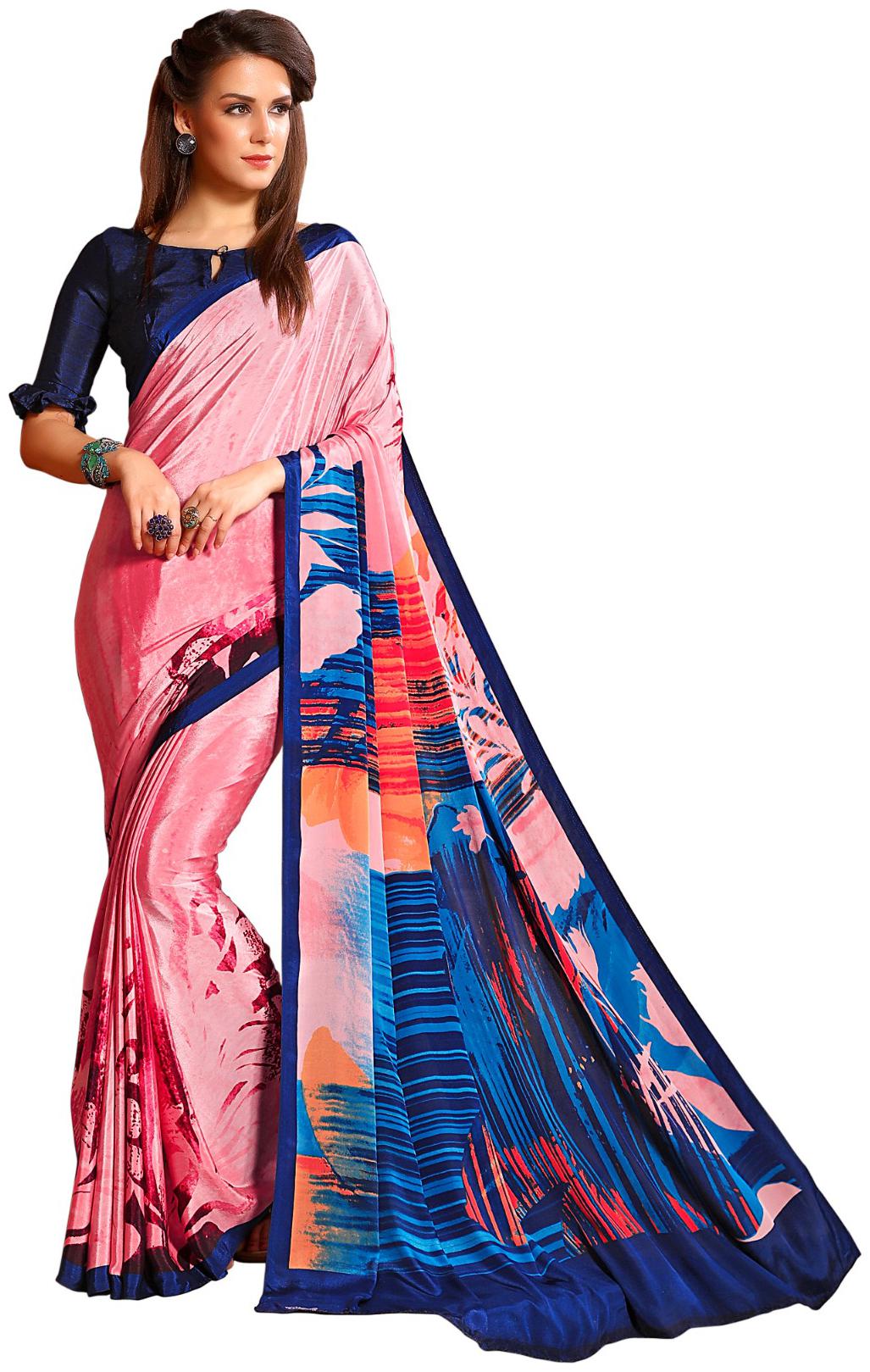 

Jaanvi Fashion Designer Crepe Silk Printed Saree