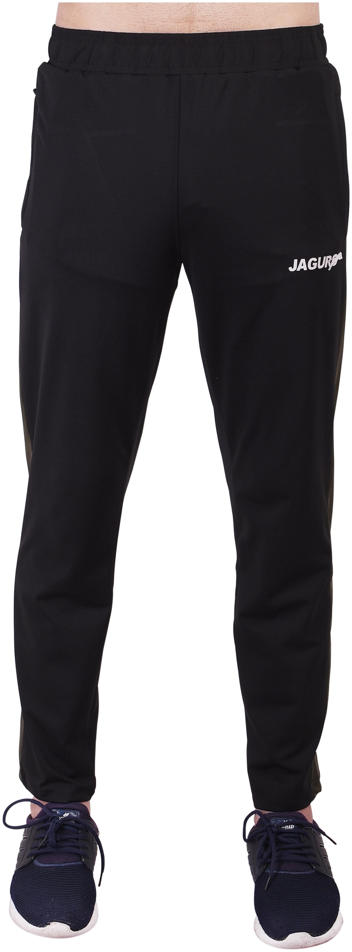 

JAGURO Men Black Solid Regular fit Track pants