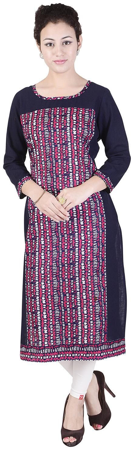 

JAI KURTIES Women Multi Printed Straight Kurta