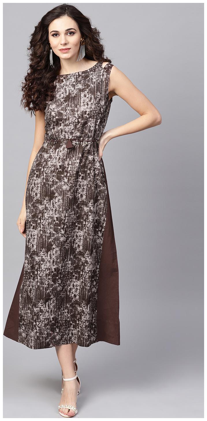

Jaipur Kurti Multi Abstract A-line dress