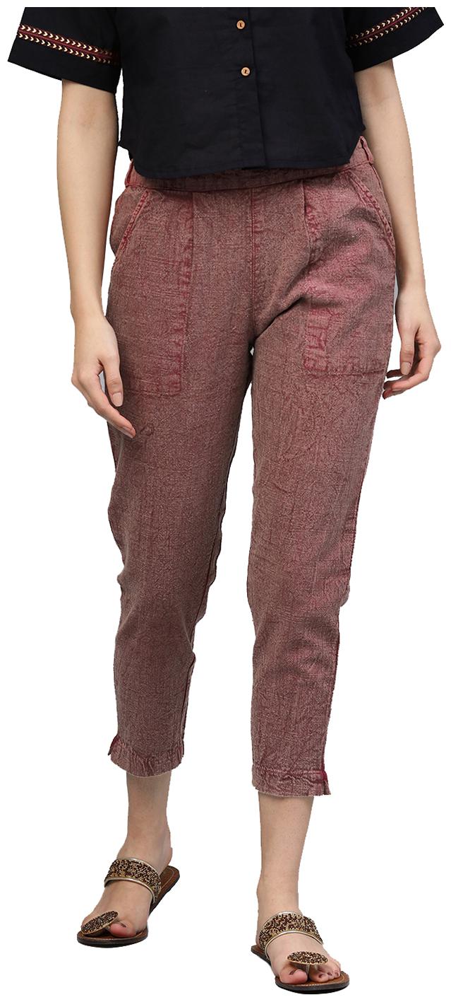 

Jaipur Kurti Women Red Regular fit Regular pants
