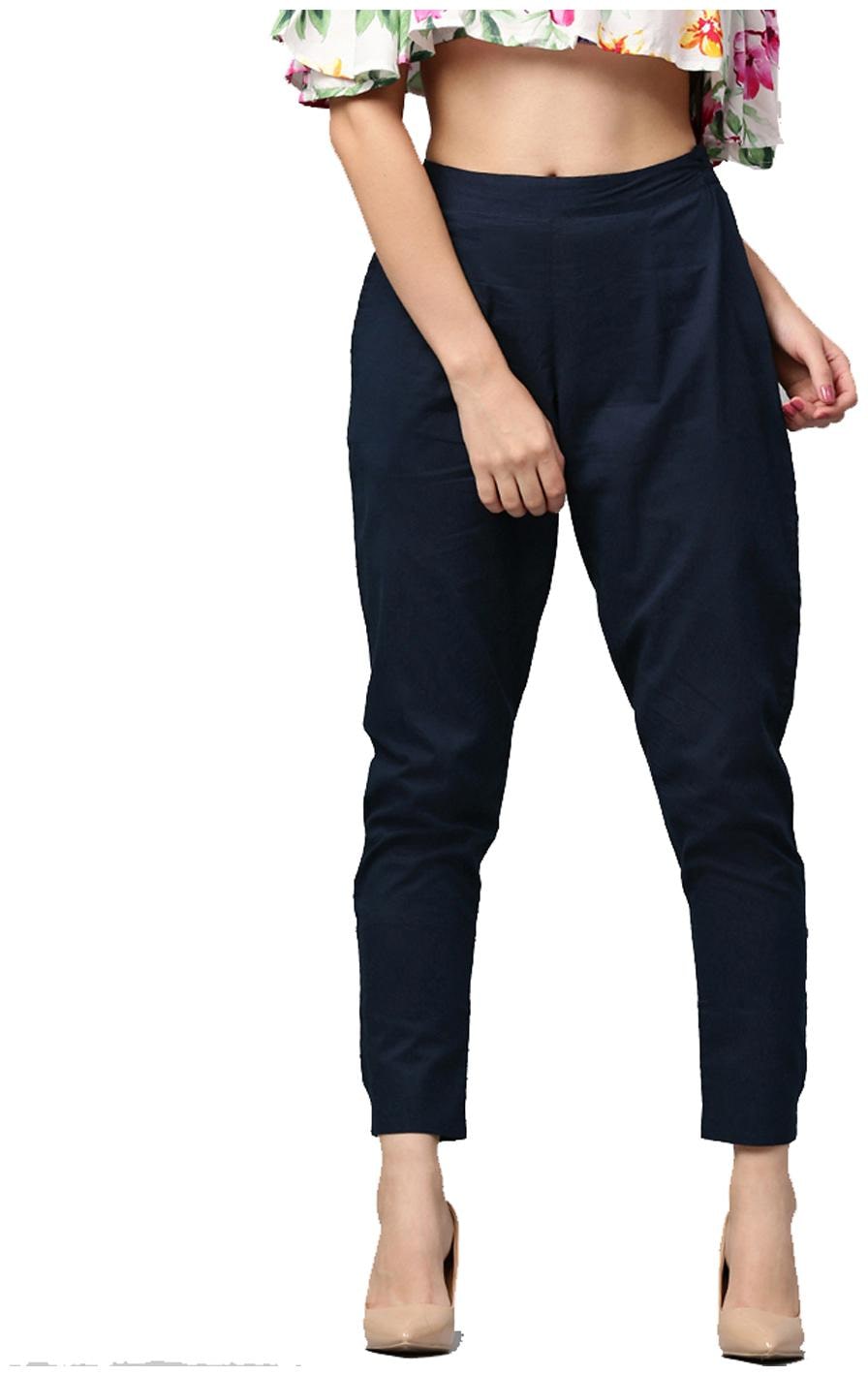 

Jaipur Kurti Women Blue Straight fit Regular pants