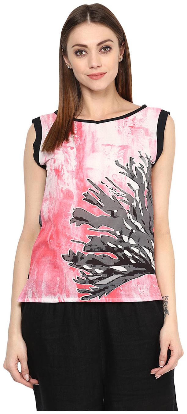 

Jaipur Kurti Women White Abstract Straight Kurti