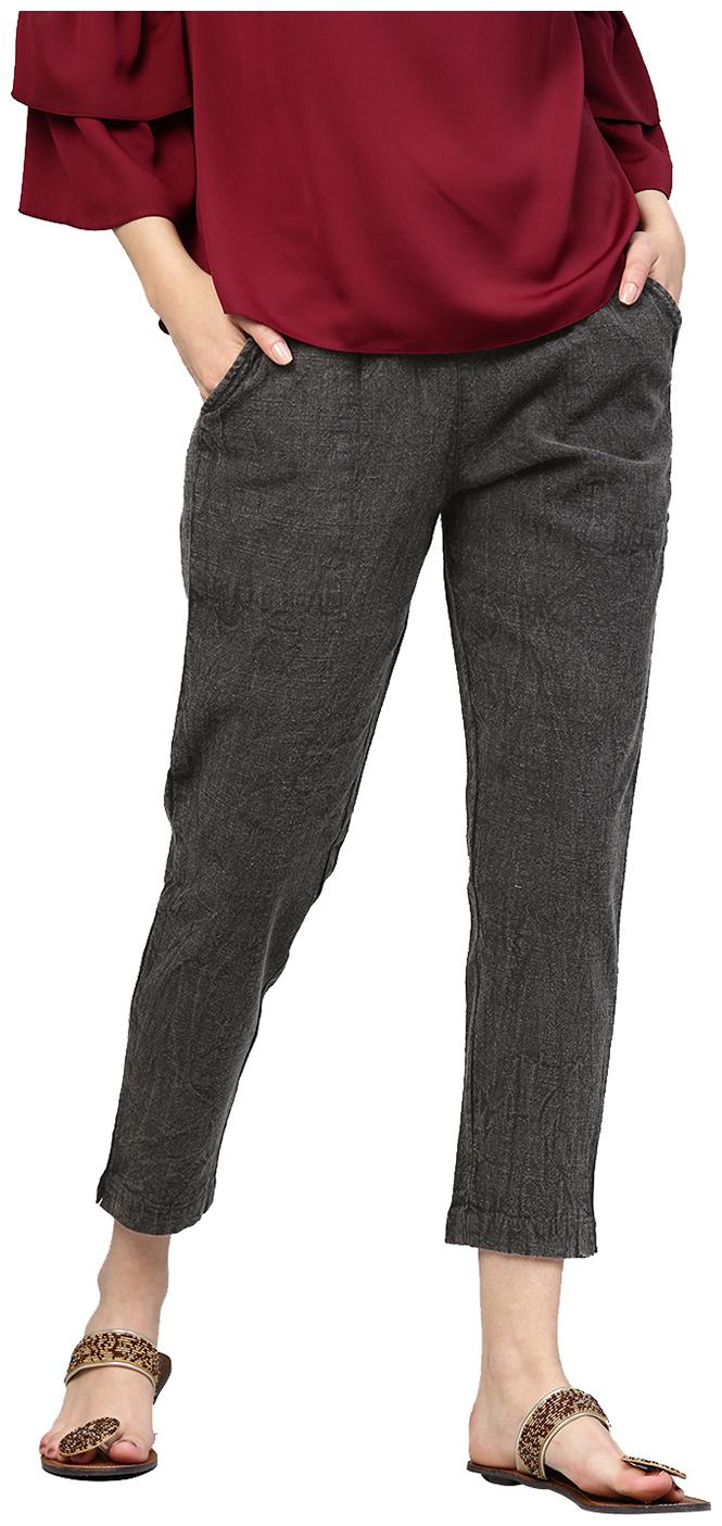 

Jaipur Kurti Women Grey Regular fit Regular pants