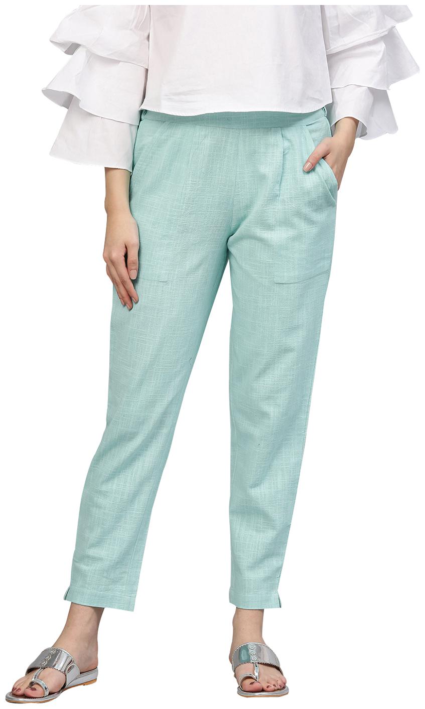 

Jaipur Kurti Women Blue Regular fit Regular pants