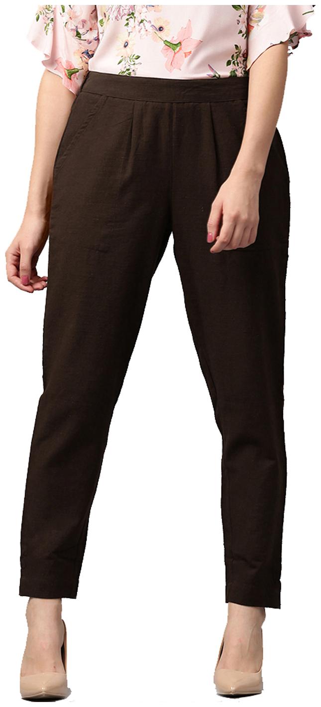 

Jaipur Kurti Women Brown Straight fit Regular pants