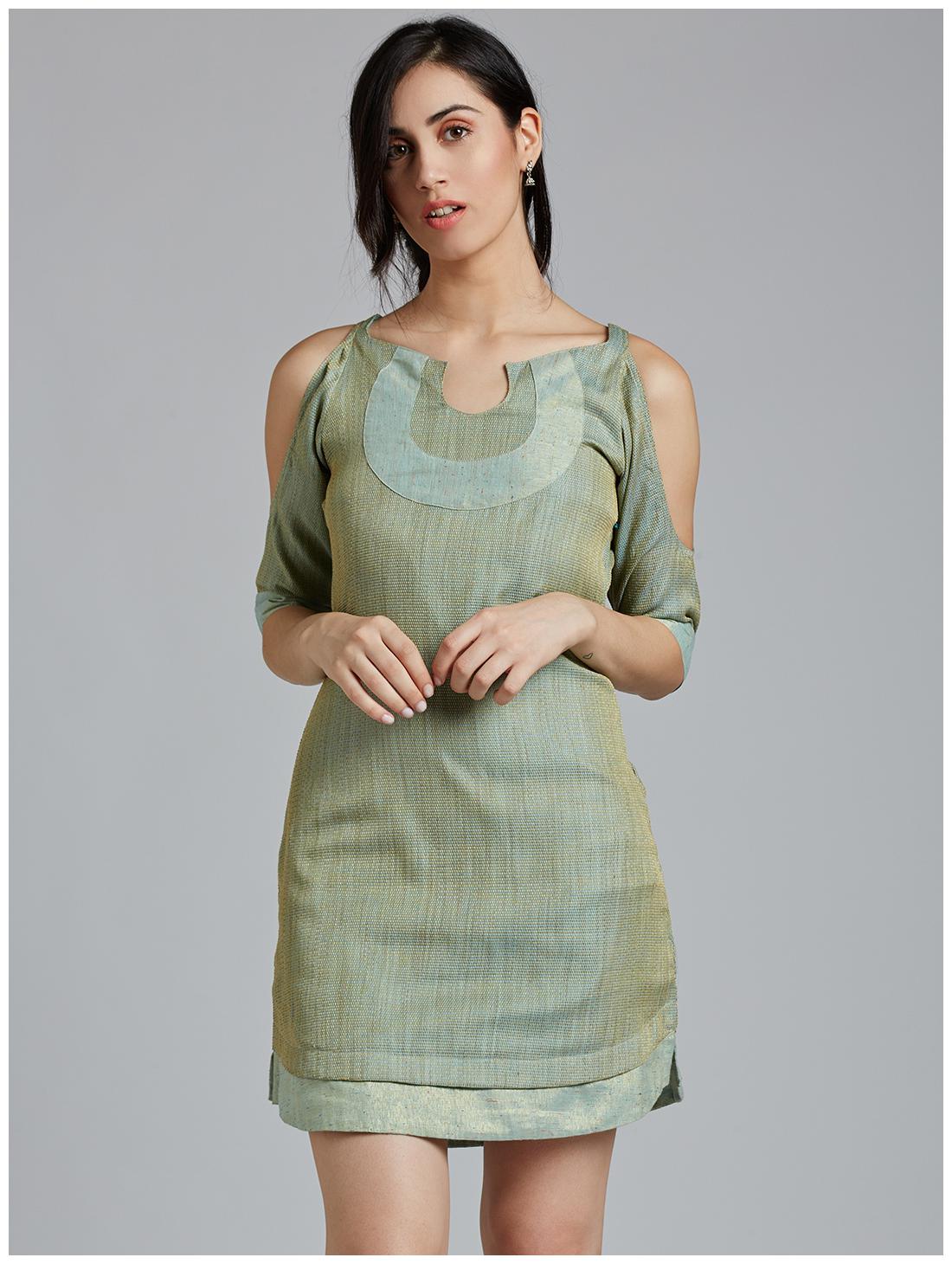 

Jaipur Kurti Women Green Printed Anarkali Kurta