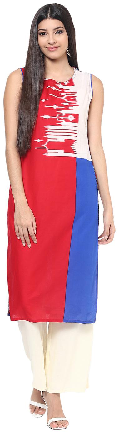 

Jaipur Kurti Women Multi Abstract Kaftan Kurta