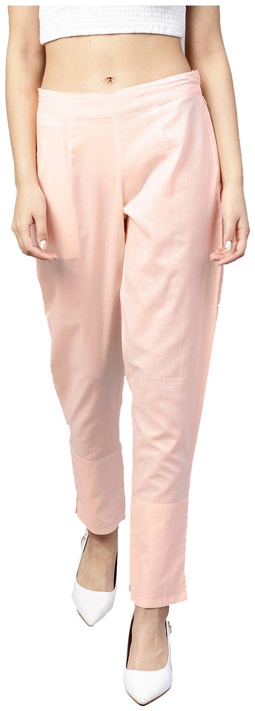 

Jaipur Kurti Women Pink Straight fit Regular trousers