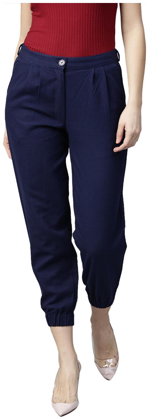 

Jaipur Kurti Women Blue Regular fit Regular trousers