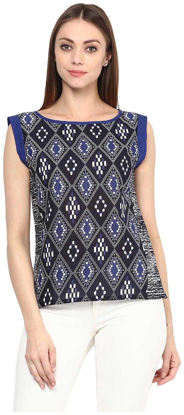 

Jaipur Kurti Women Black Printed Straight Kurta