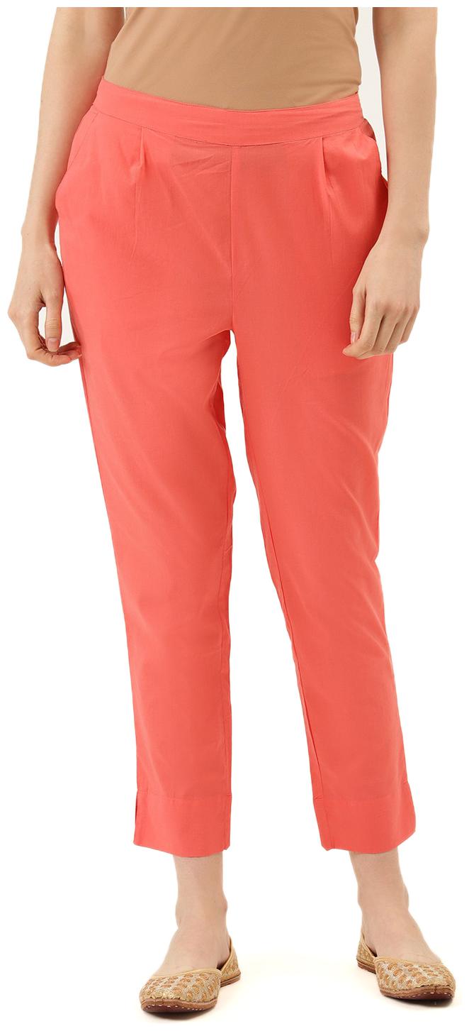 

Jaipur Kurti Women Cotton Regular Pant (Peach)