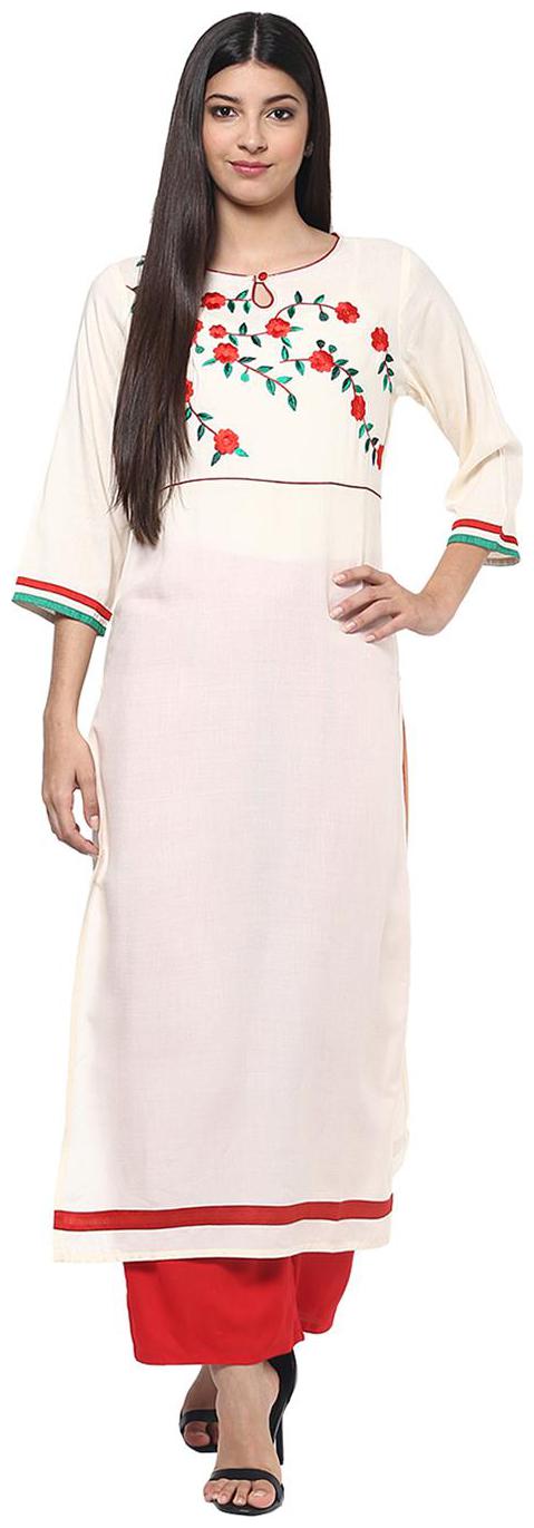 

Jaipur Kurti Women Multi Solid Regular Kurta With Palazzo