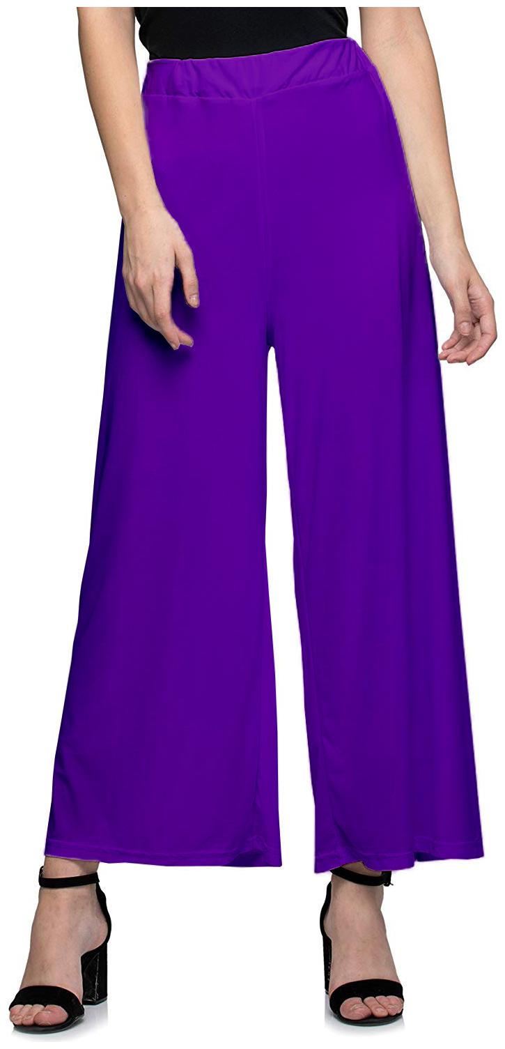 

Jakqo Women Bottom Wear Synthetic Palazzo (Free Size - Purple)