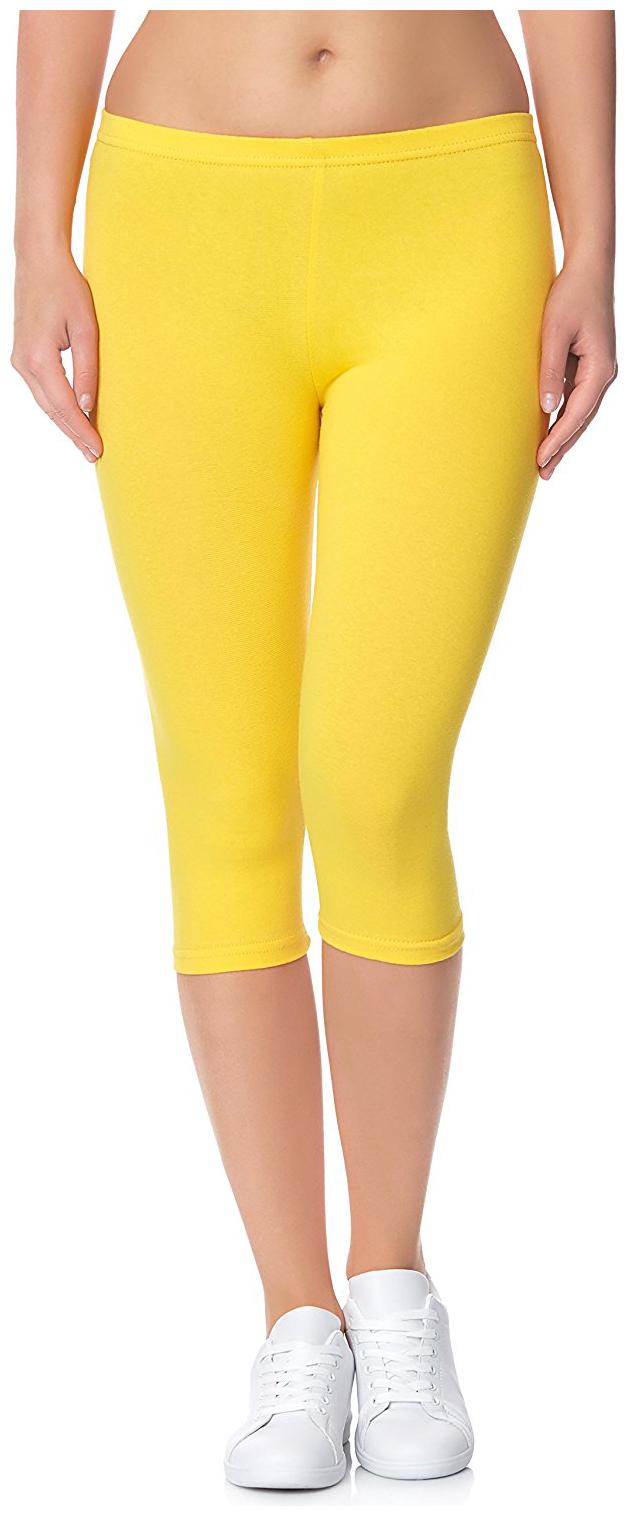 

Jakqo Women Solid Regular capri - Yellow