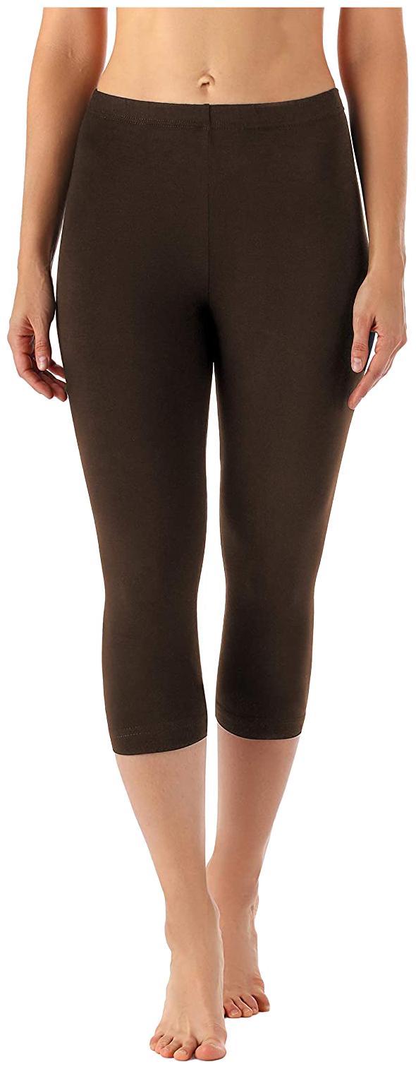 

Jakqo Women Solid Regular capri - Brown