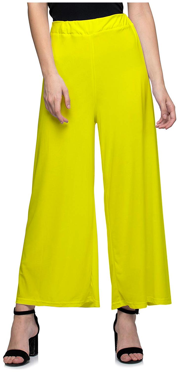 

Jakqo Women Bottom Wear Synthetic Palazzo (Free Size - Yellow)