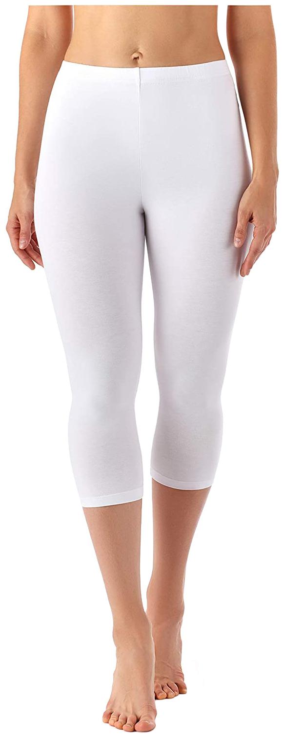 

Jakqo Women Solid Regular capri - White