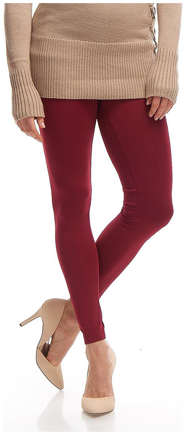 

Jakqo Women Cotton Plain Ankle Length Legging -Maroon