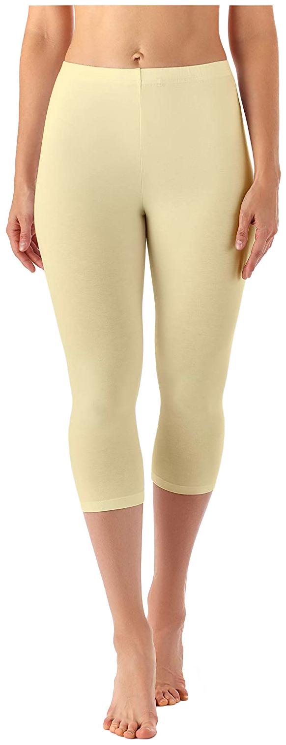 

Jakqo Women Solid Regular capri - Cream