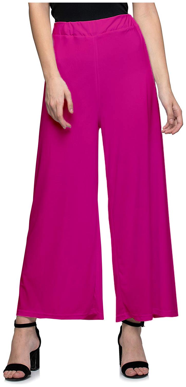 

Jakqo Women Bottom Wear Synthetic Palazzo (Free Size - Pink)