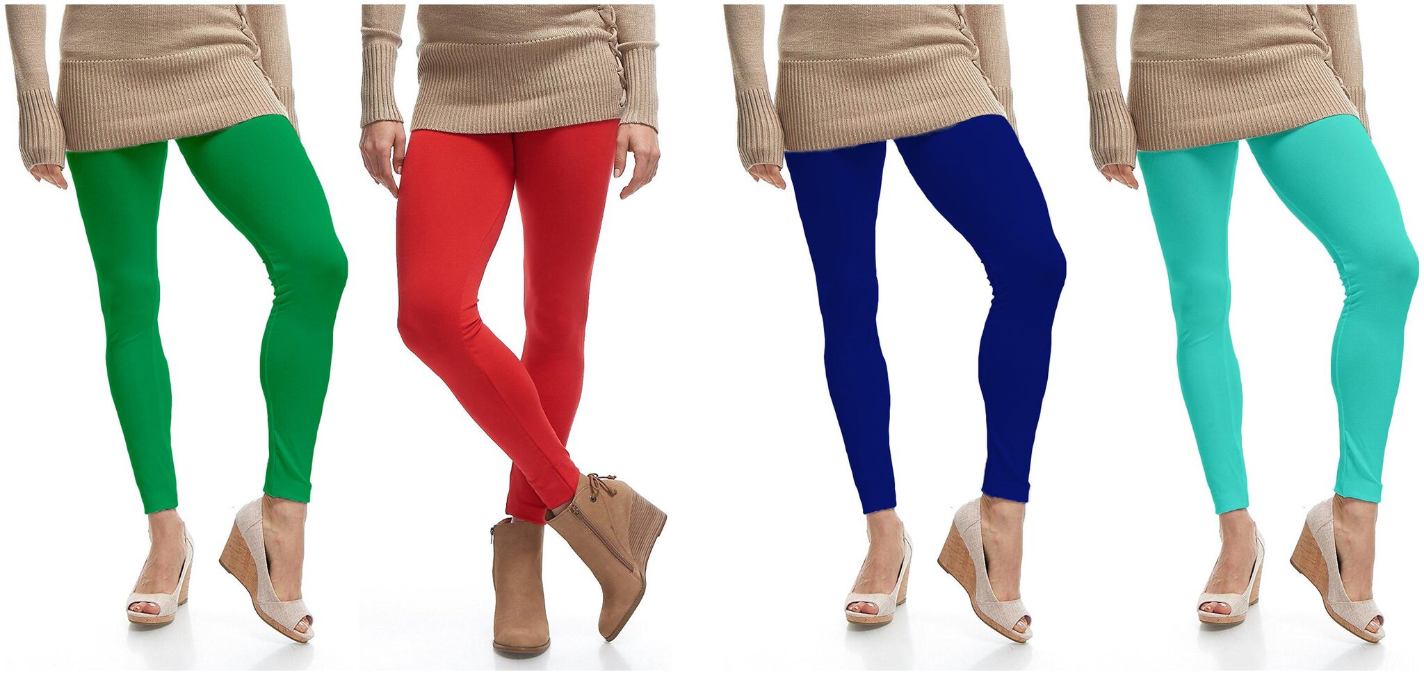 

Jakqo Womens Cotton Ankle Length Legging Multi Color