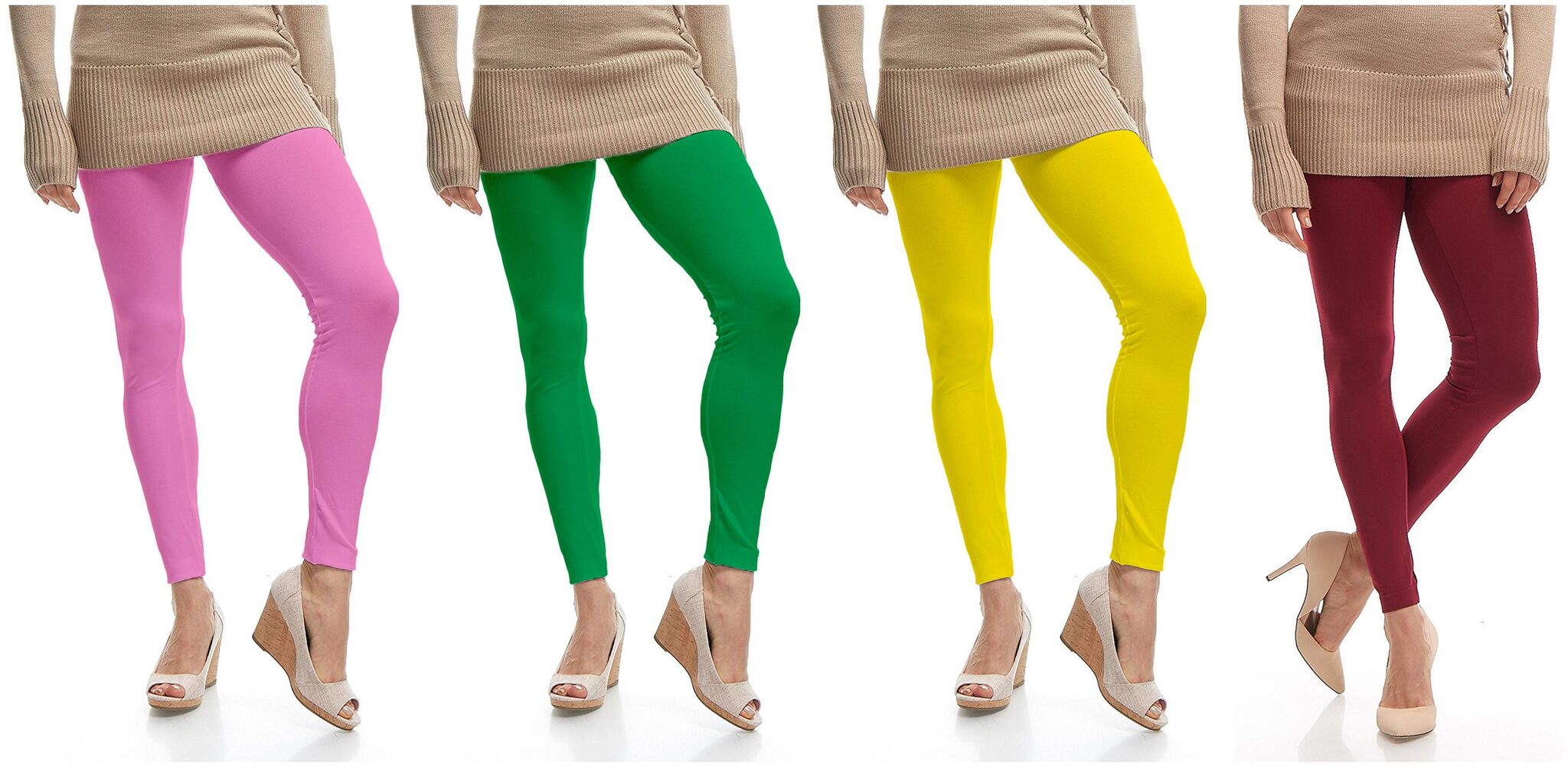 

Jakqo Womens Cotton Ankle Length Legging Multi Color