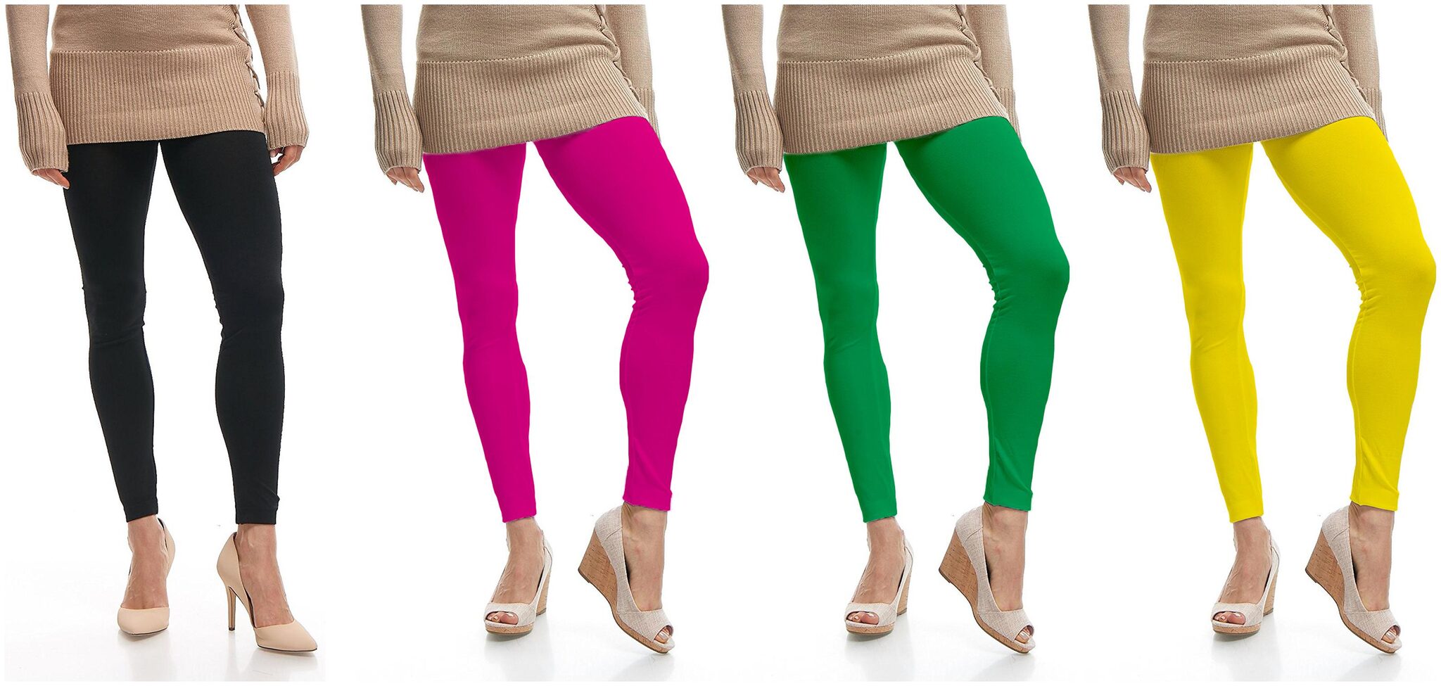 

Jakqo Womens Cotton Ankle Length Legging Multi Color