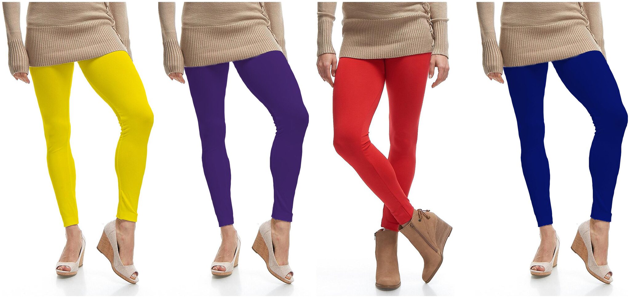 

Jakqo Womens Cotton Ankle Length Legging Multi Color
