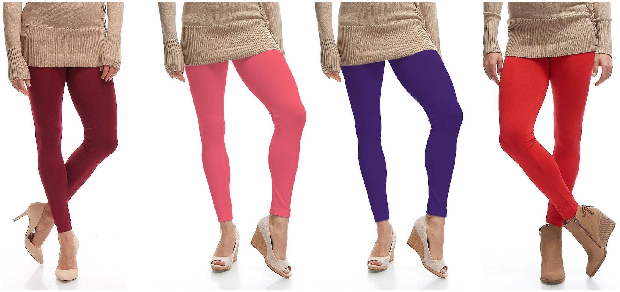 

Jakqo Womens Cotton Ankle Length Legging Multi Color