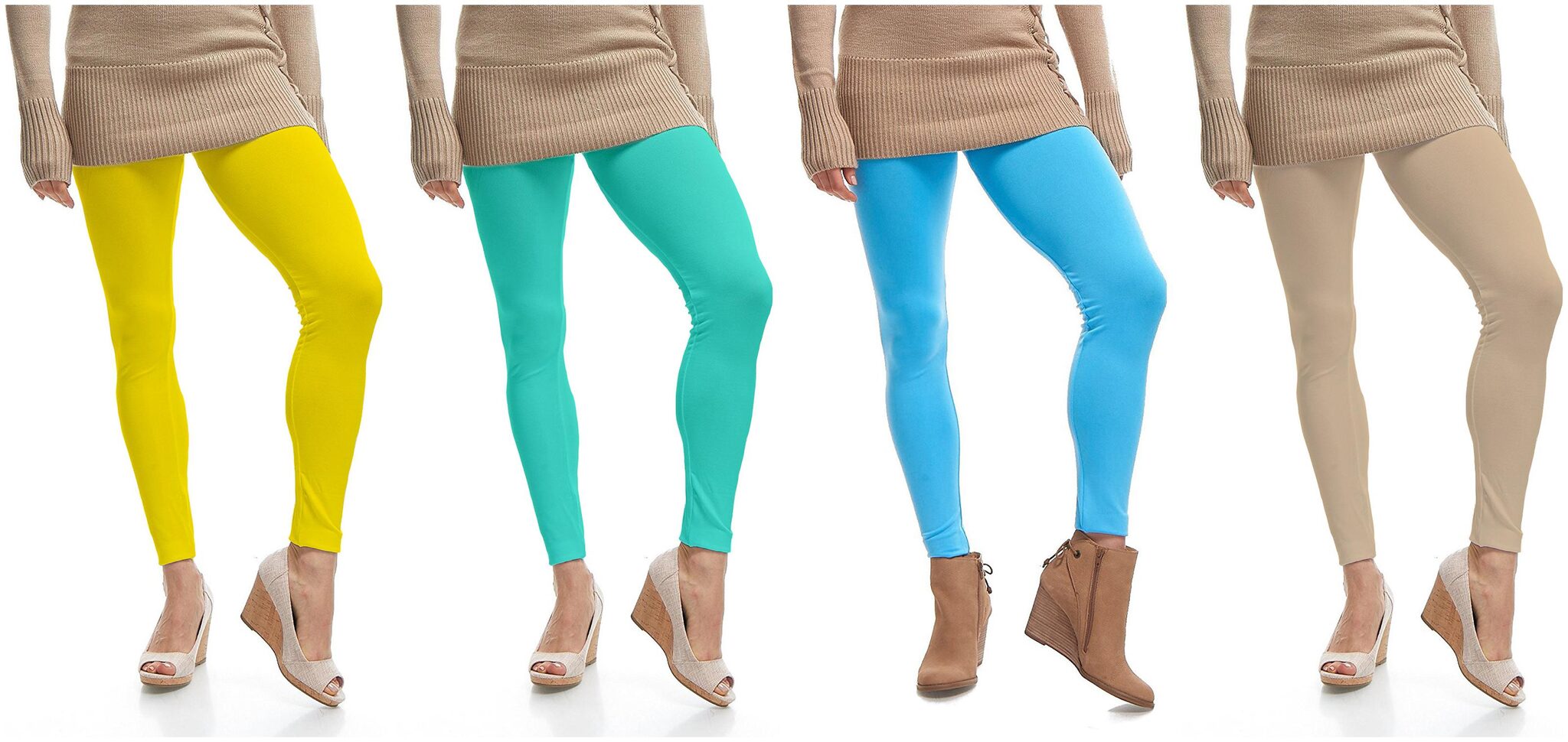 

Jakqo Womens Cotton Ankle Length Legging Multi Color