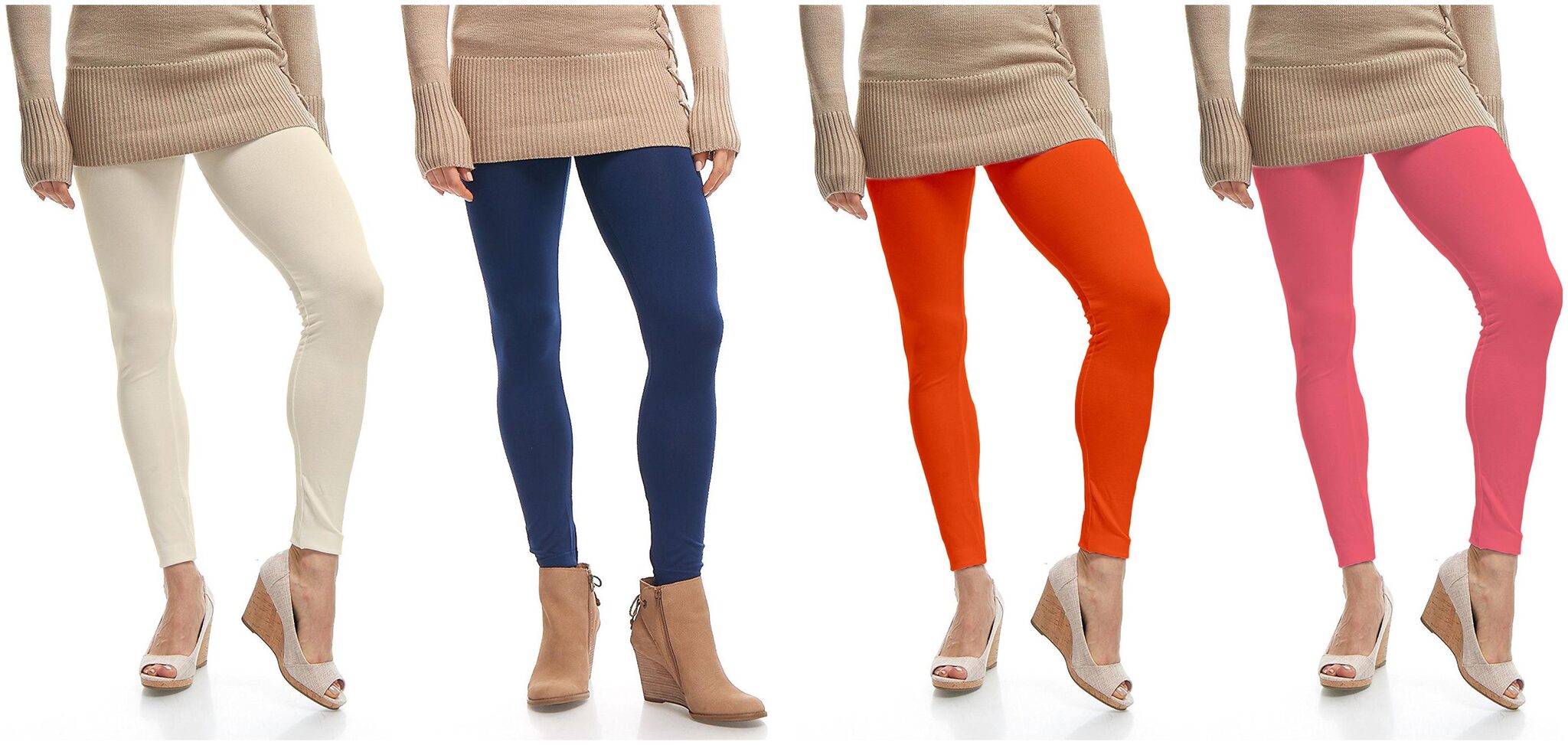 

Jakqo Womens Cotton Ankle Length Legging Multi Color