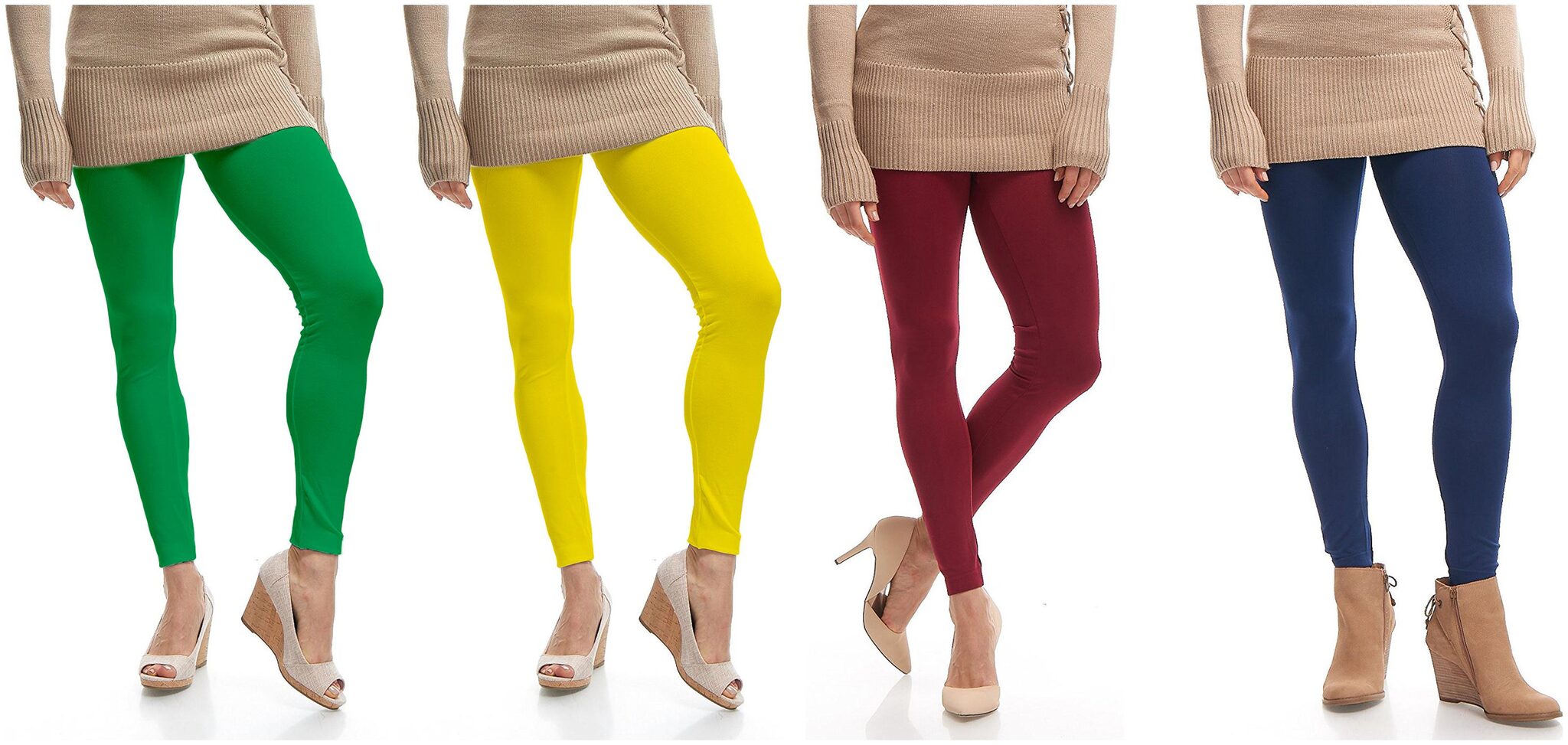 

Jakqo Womens Cotton Ankle Length Legging Multi Color