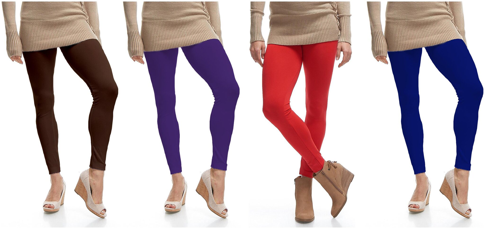 

Jakqo Womens Cotton Ankle Length Legging Multi Color