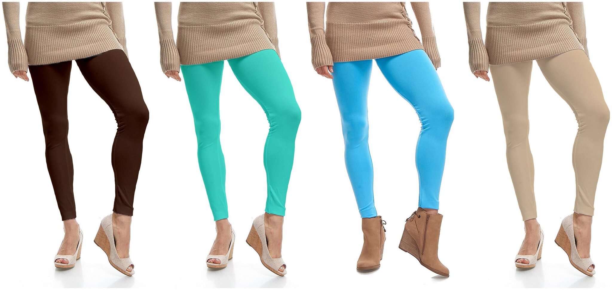 

Jakqo Womens Cotton Ankle Length Legging Multi Color