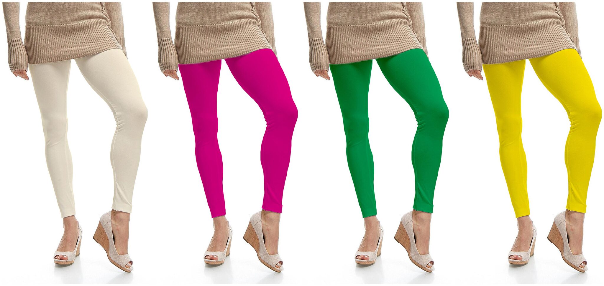 

Jakqo Womens Cotton Ankle Length Legging Multi Color