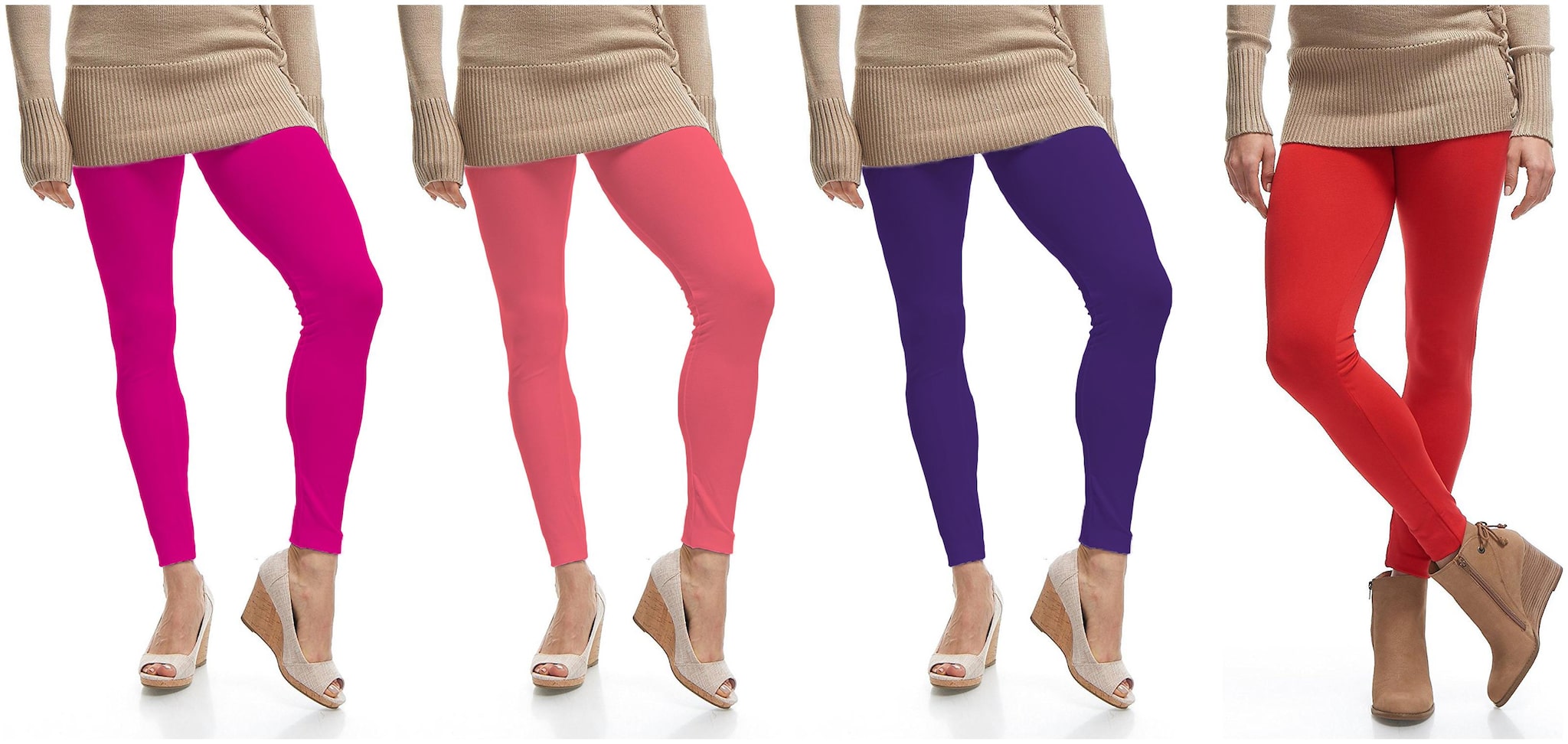 

Jakqo Womens Cotton Ankle Length Legging Multi Color