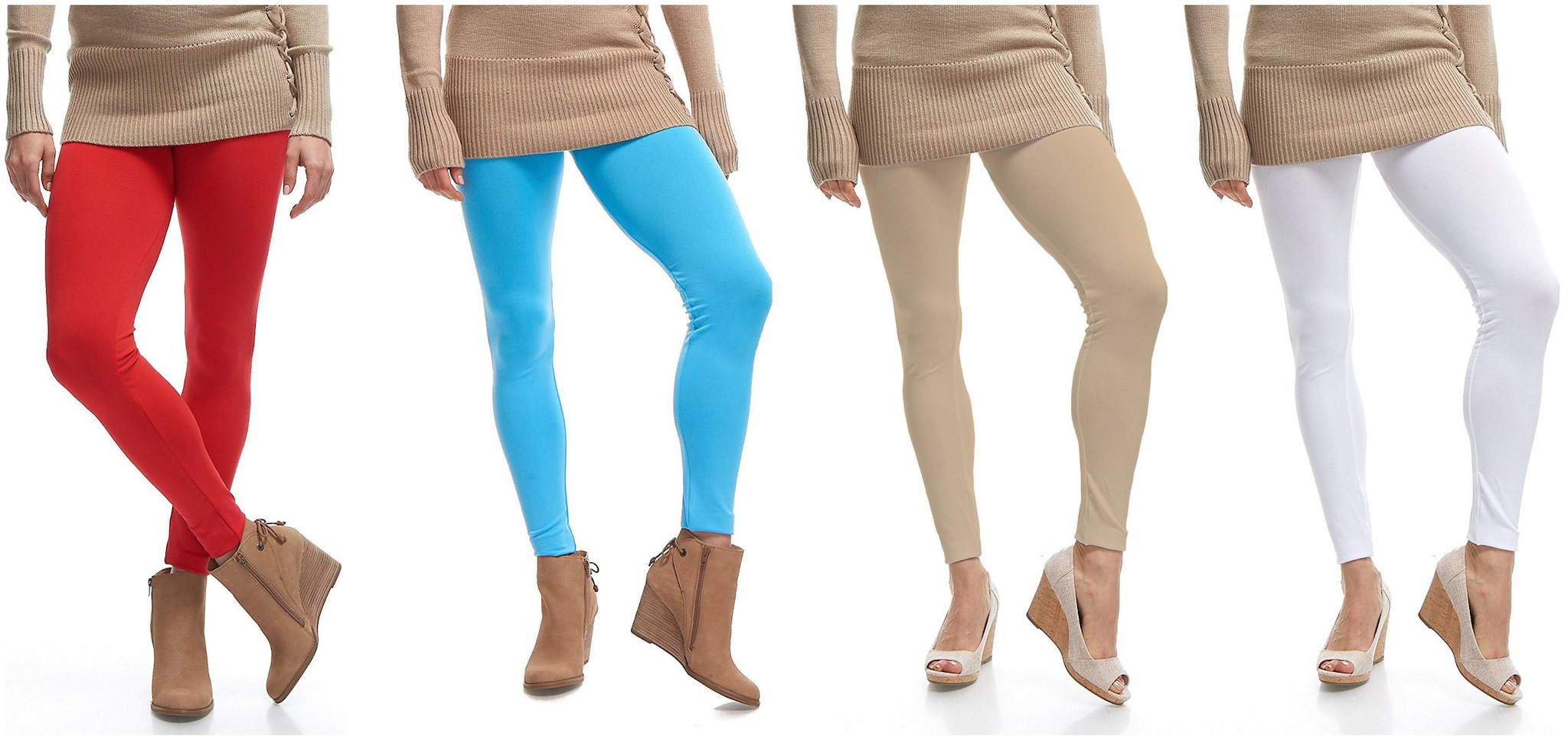 

Jakqo Womens Cotton Ankle Length Legging Multi Color