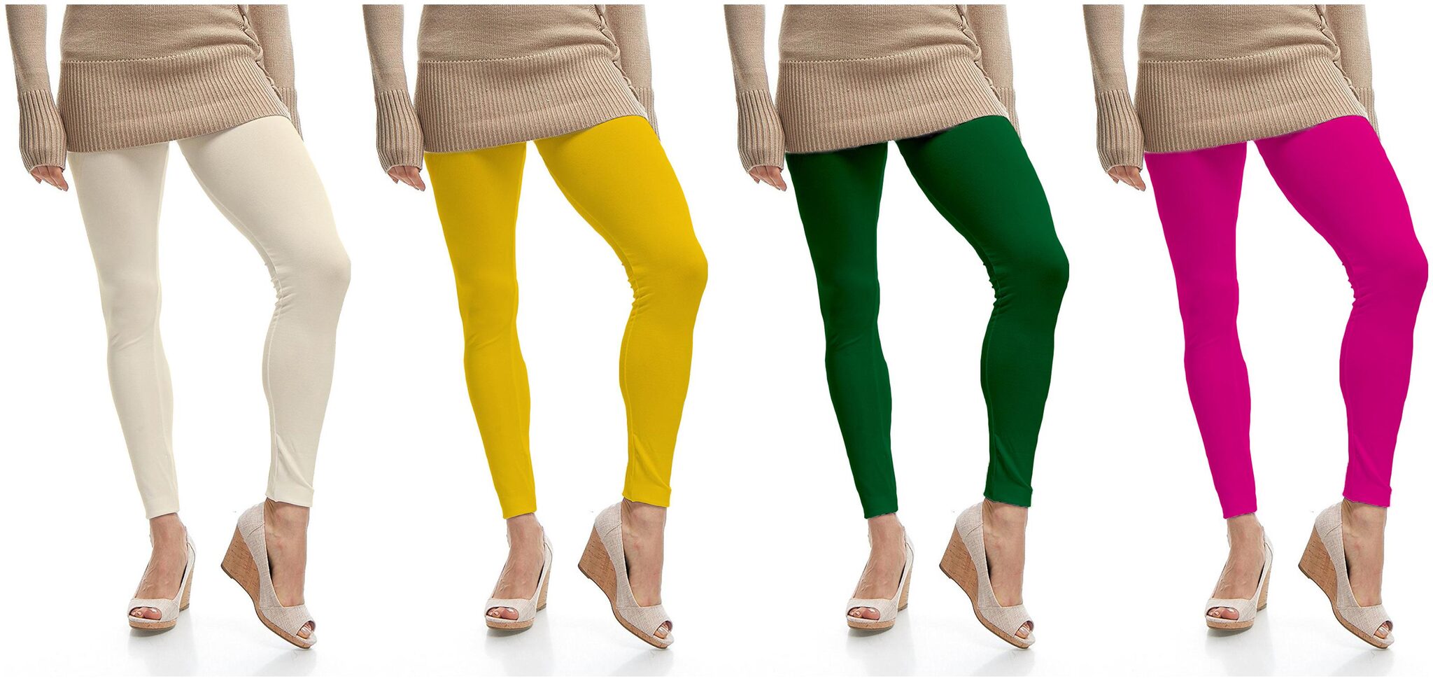 

Jakqo Womens Cotton Ankle Length Legging Multi Color