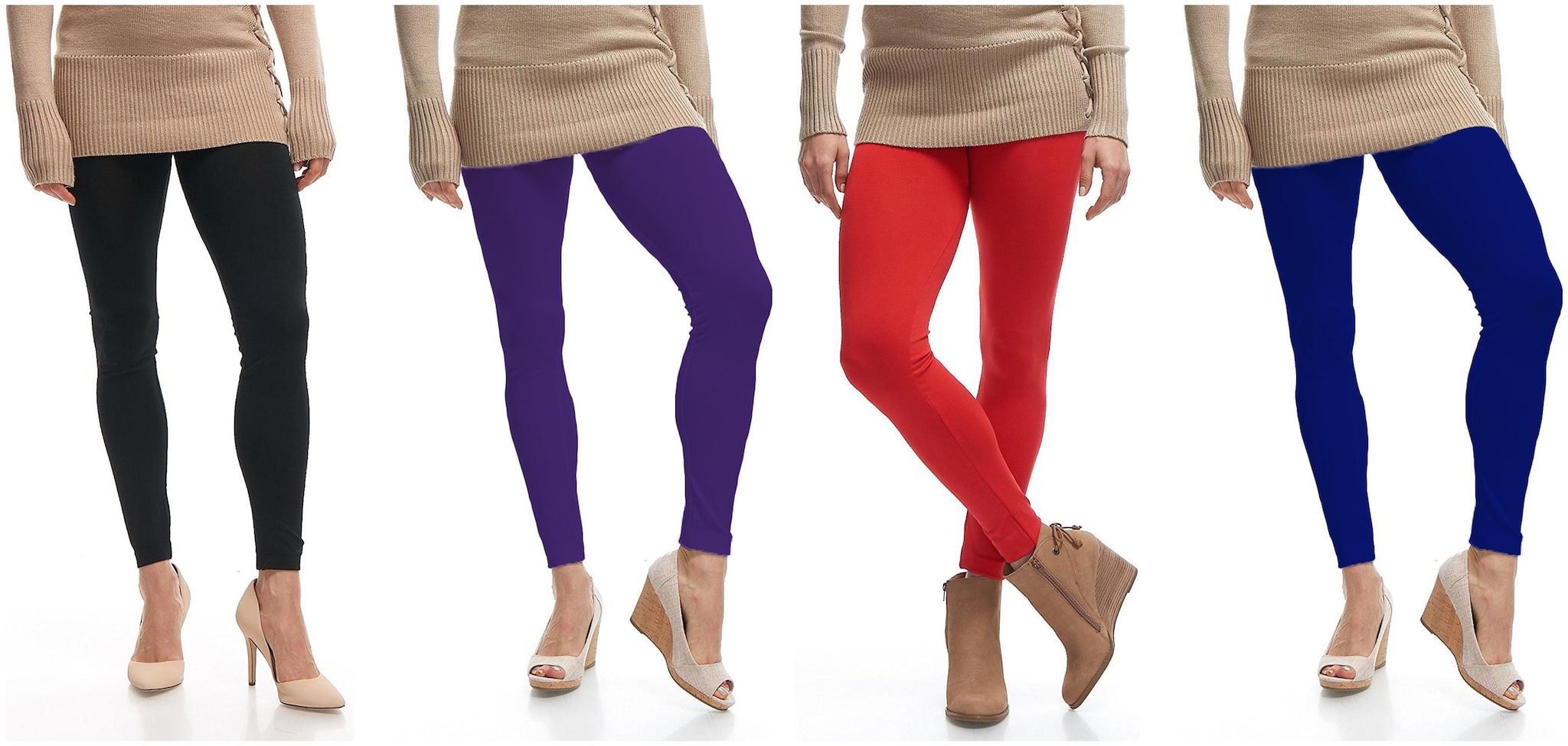 

Jakqo Womens Cotton Ankle Length Legging Multi Color