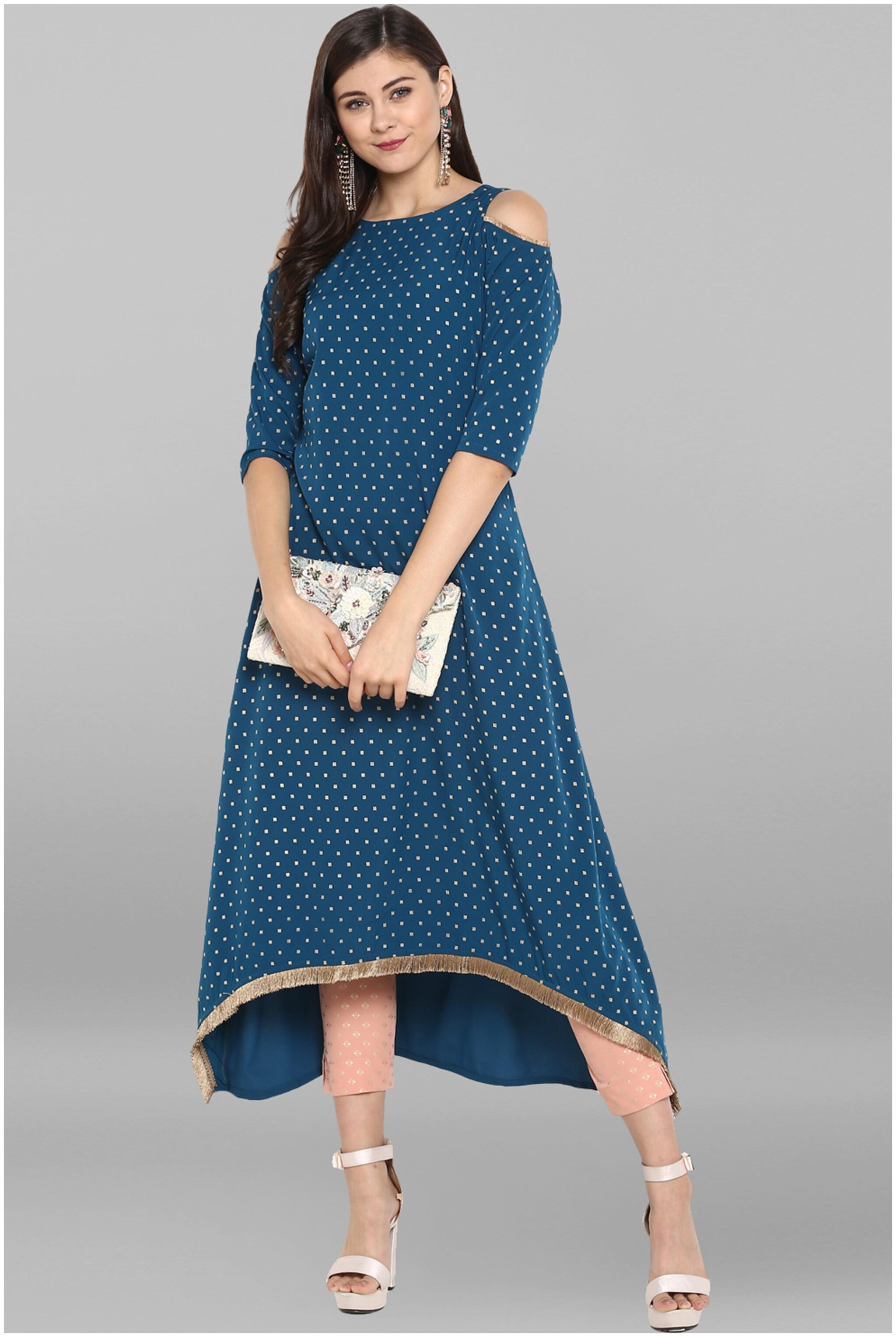 

Janasya Women Green Solid Straight Kurta With Pants