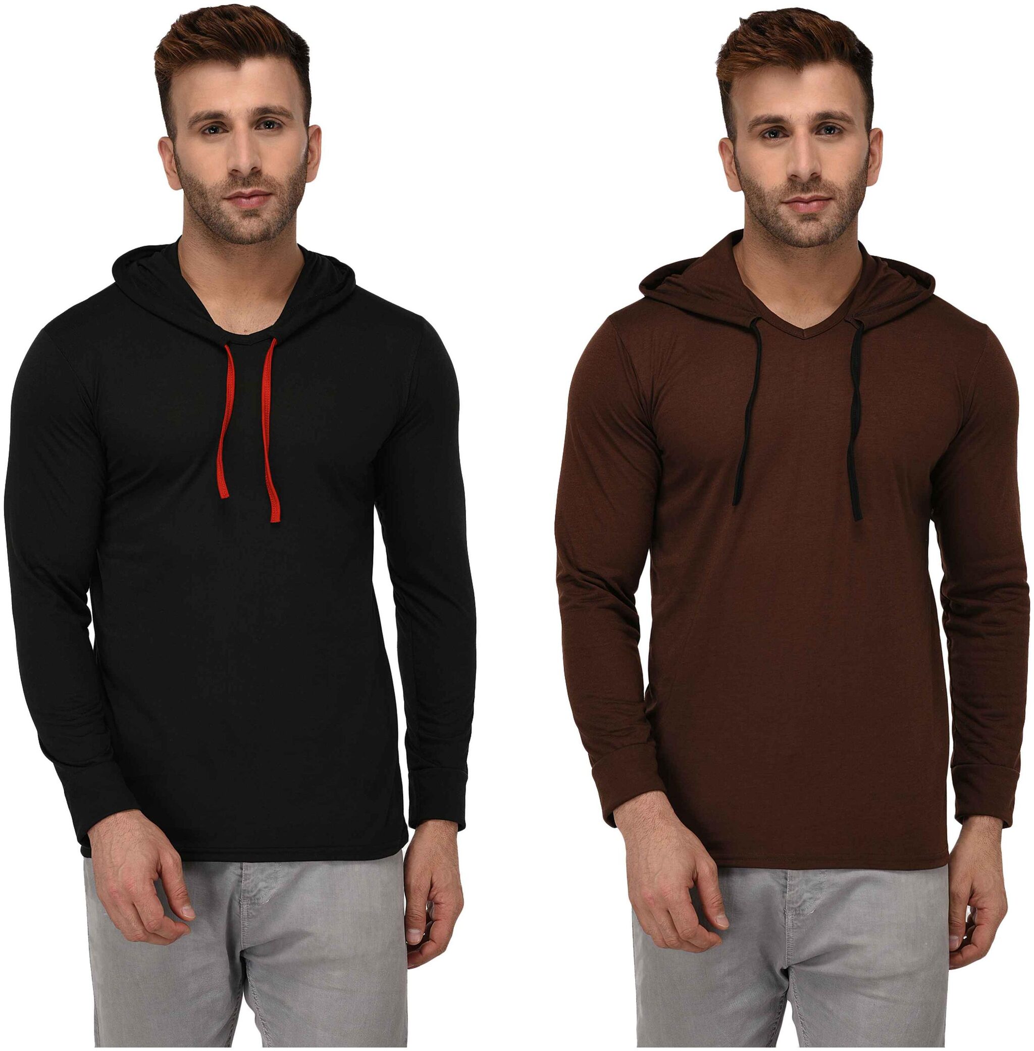 

Jangoboy Men Multi Regular fit Cotton Blend Round neck T-Shirt - Pack Of 2