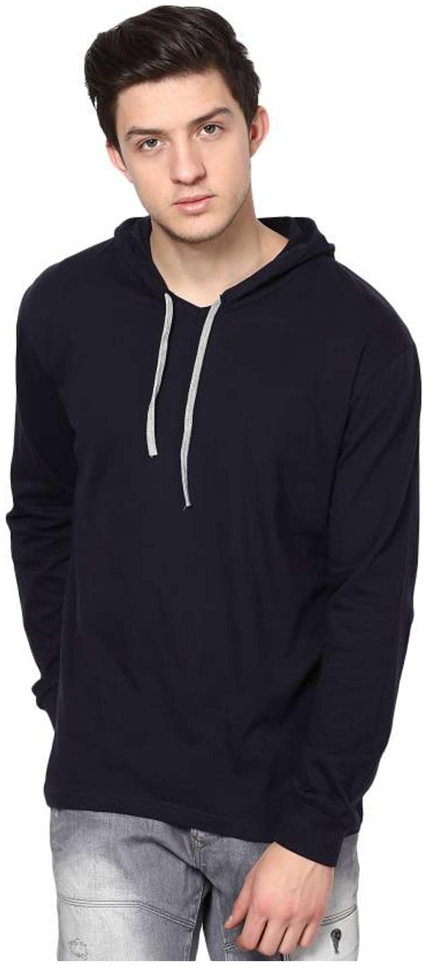 

Jangoboy Men Blue Regular fit Cotton Hood T-Shirt - Pack Of 1