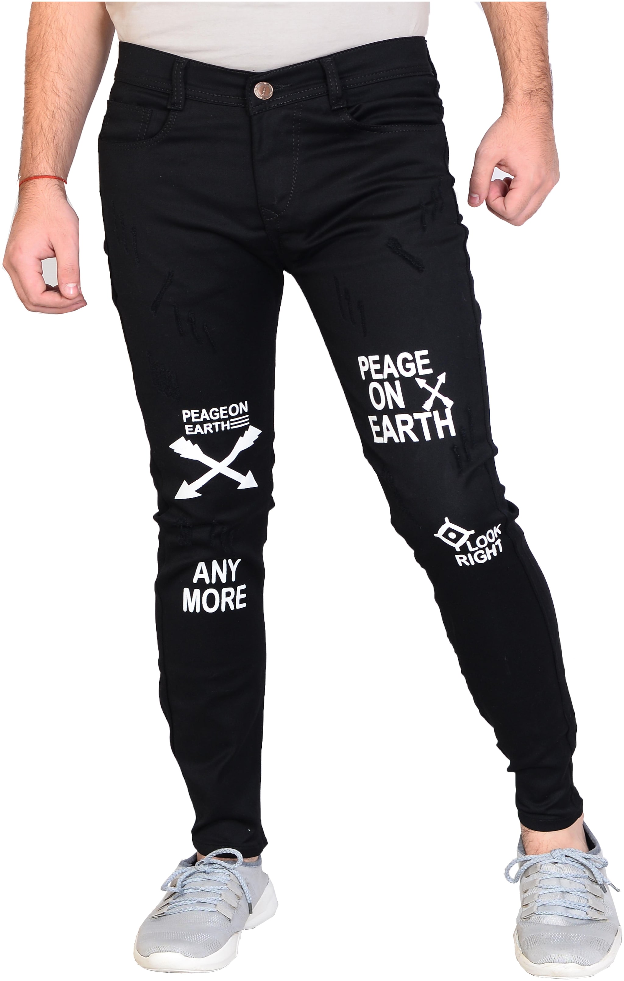

Jaunier Men Black Jogger Jeans