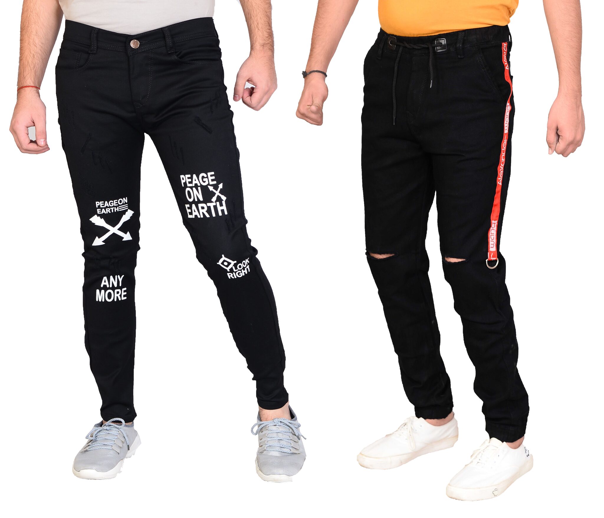 

Jaunier Men Black Jogger Jeans