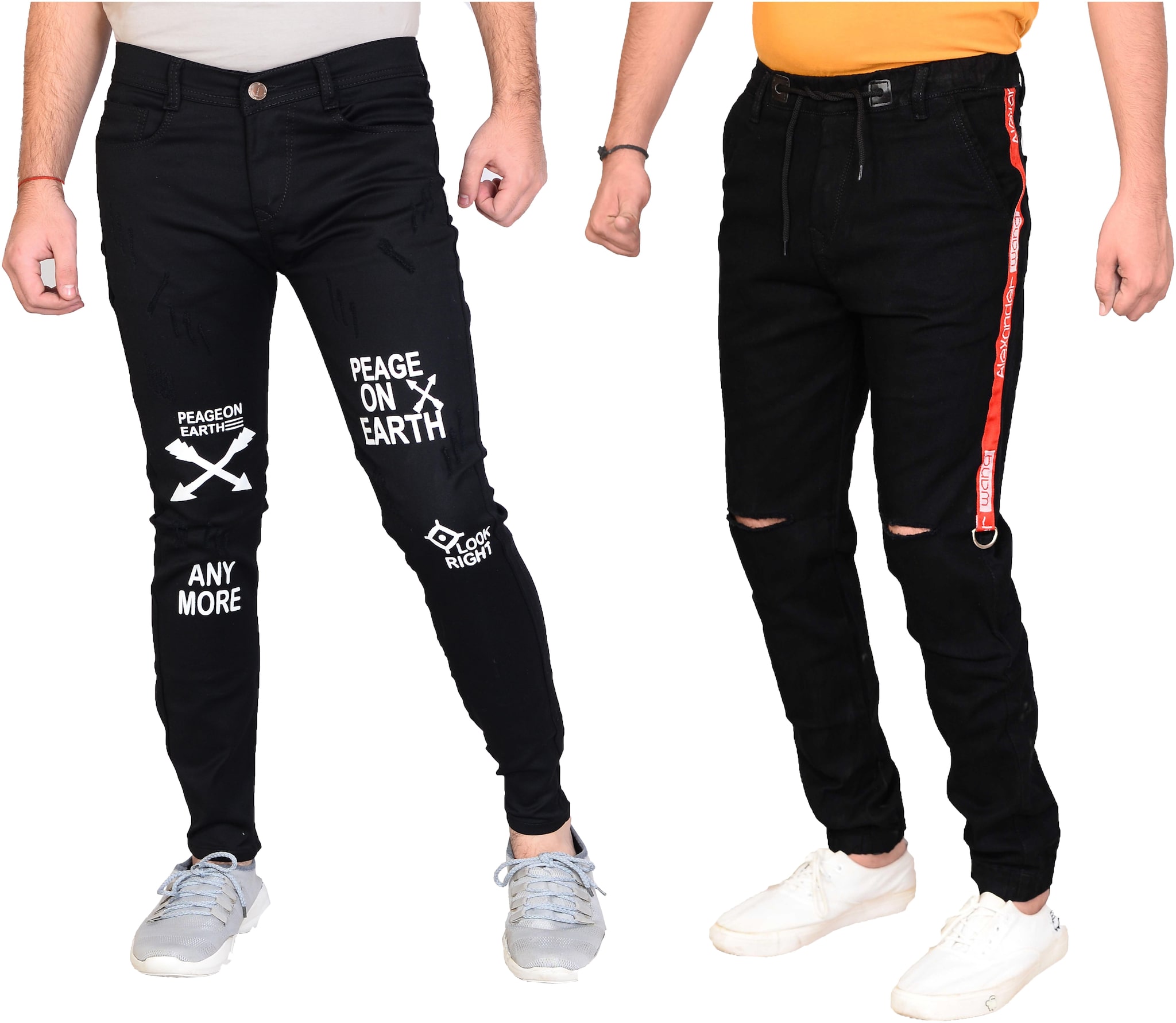 

Jaunier Men Black Jogger Jeans