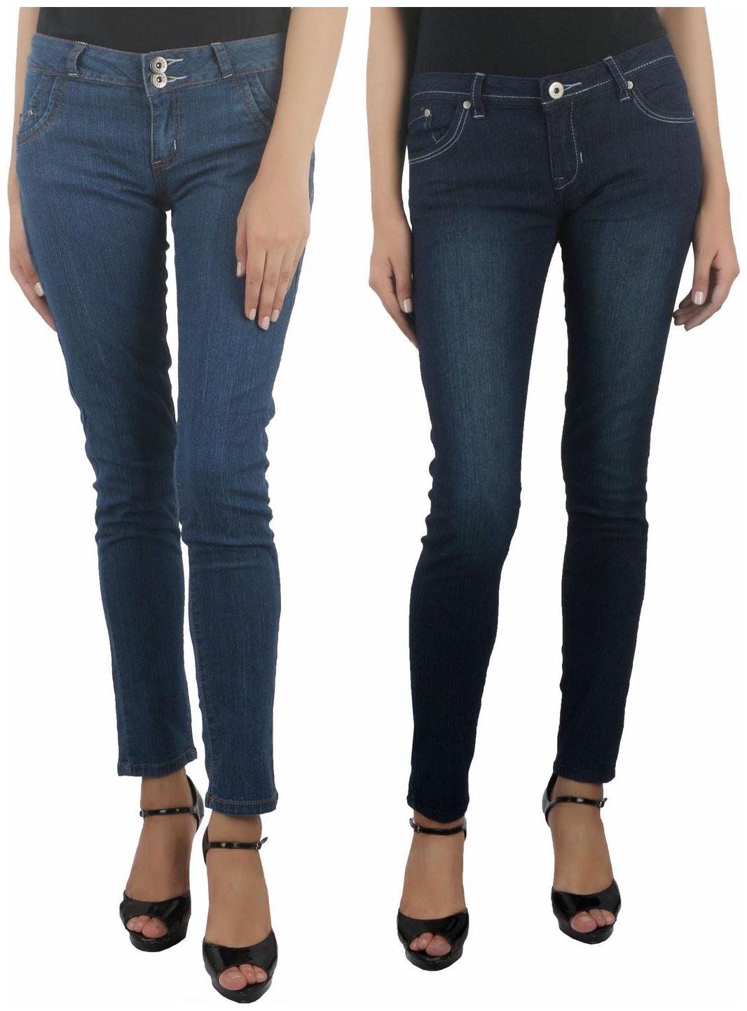 

Jevaraz Women Blue Skinny fit Jeans