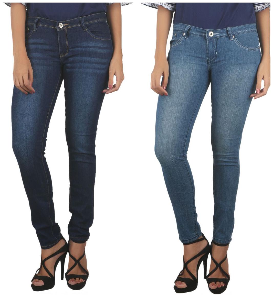 

Jevaraz Women Blue Skinny fit Jeans